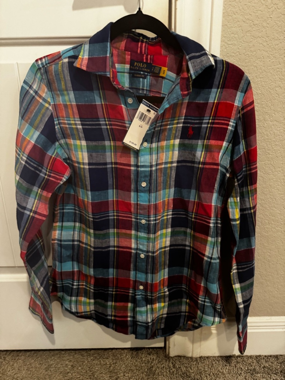 Ralph Lauren Multicolor Plaid Button-Down Shirt - Blue, Red, Green